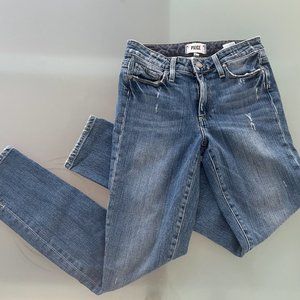 PAIGE - Cindy Outseam Slit Jean